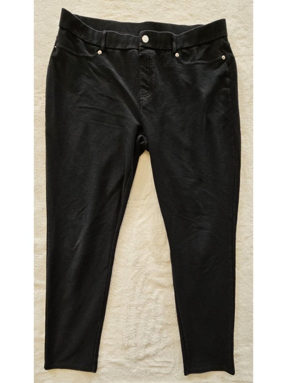 Michael Kors Pants Women XL Black Straight Leg Pockets Comfort